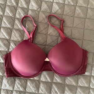 Victorias Secret PINK 36C Lined Demi Bra Solid Light Purple Underwire Wear Every